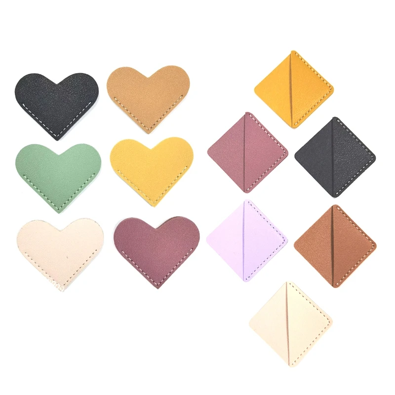 12Pcs Leather Heart Corner Bookmark Handmade Book Accessories For Women, For Reading Lovers
12Pcs Leather Heart Corner Bookmark Handmade Book Accessories For Women, For Reading Lovers