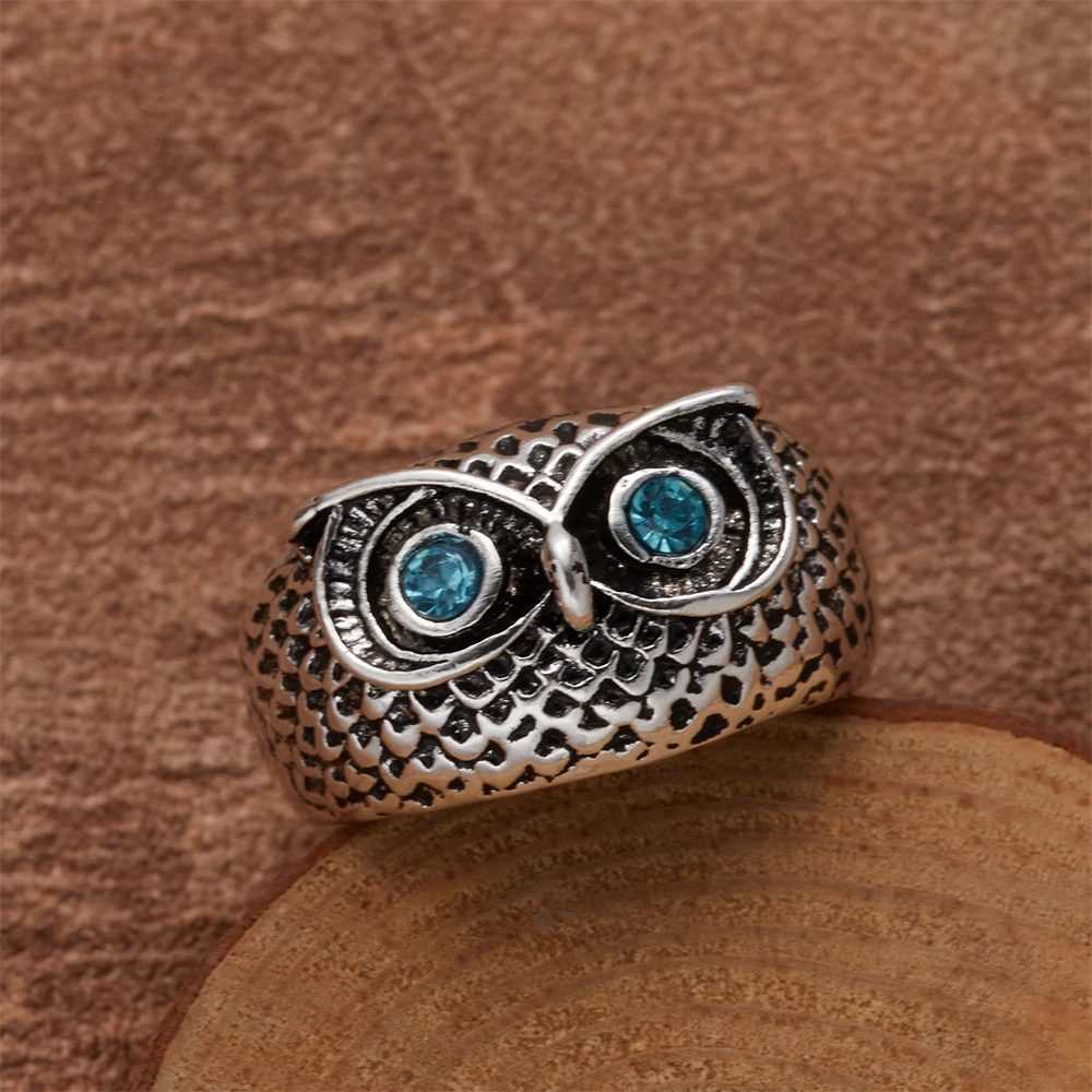 Charming Fashion Owl Open Ring For Women Men Multicolor Eyes Vintage Silver Color Engagement Wedding Rings Couple Jewelry Gift
Charming Fashion Owl Open Ring For Women Men Multicolor Eyes Vintage Silver Color Engagement Wedding Rings Couple Jewelry Gift