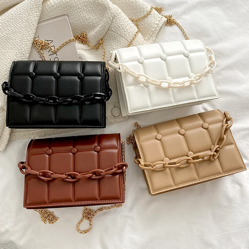 2023 INS Fashion Women Bag Quilted Plaid Pattern Flap Bag Soft PU Leather Shoulder Bag Female Small Chain Crossobdy Party Clutch
2023 INS Fashion Women Bag Quilted Plaid Pattern Flap Bag Soft PU Leather Shoulder Bag Female Small Chain Crossobdy Party Clutch