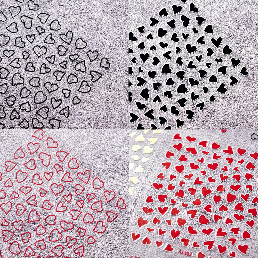 3D Nail Stickers Valentine's Day Black Red Love Heart Self-Adhesive Slider Letters Nail Art Stars Decals Manicure Accessories
3D Nail Stickers Valentine's Day Black Red Love Heart Self-Adhesive Slider Letters Nail Art Stars Decals Manicure Accessories