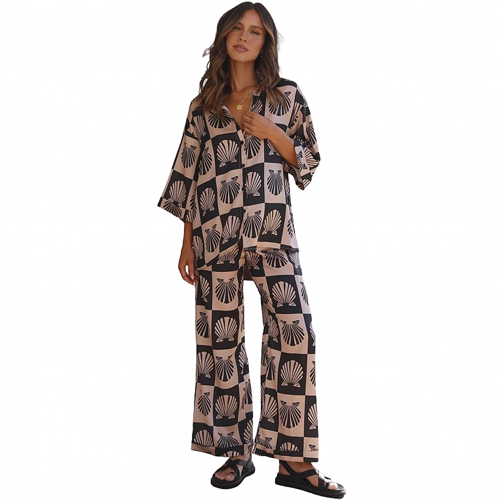 2 Piece Women Set Summer Autumn Dashiki African Shirt Blouse Top And Pants Suits Outfits Fashion Office Lady Matching Sets
2 Piece Women Set Summer Autumn Dashiki African Shirt Blouse Top And Pants Suits Outfits Fashion Office Lady Matching Sets