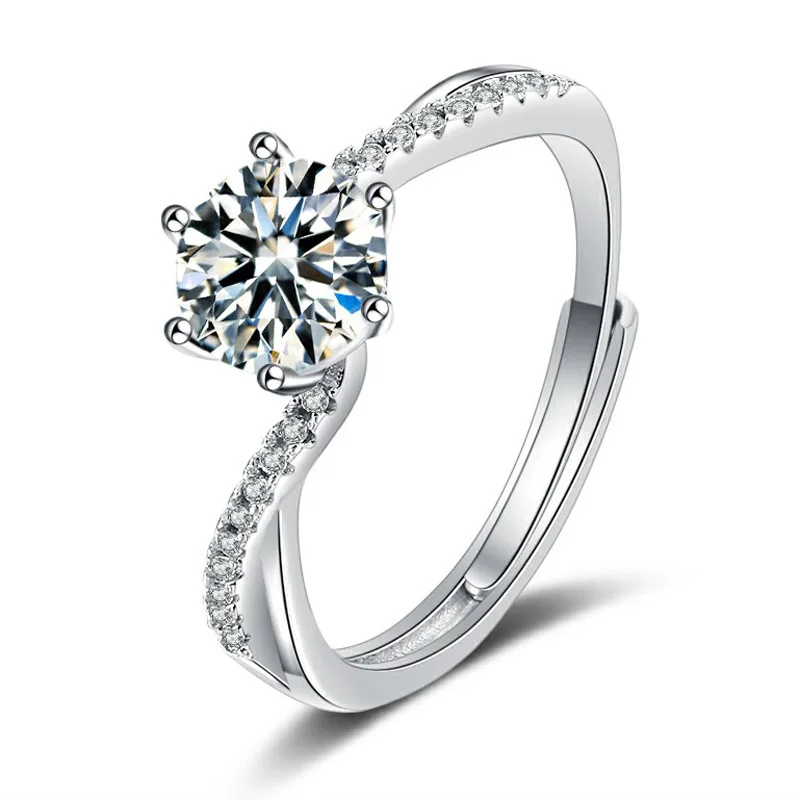 1CT Moissanite Engagement Rings for Women 18K Gold Plated Sterling Silver VVS1 Diamond Wedding Promise Rings Anniversary Gift
1CT Moissanite Engagement Rings for Women 18K Gold Plated Sterling Silver VVS1 Diamond Wedding Promise Rings Anniversary Gift