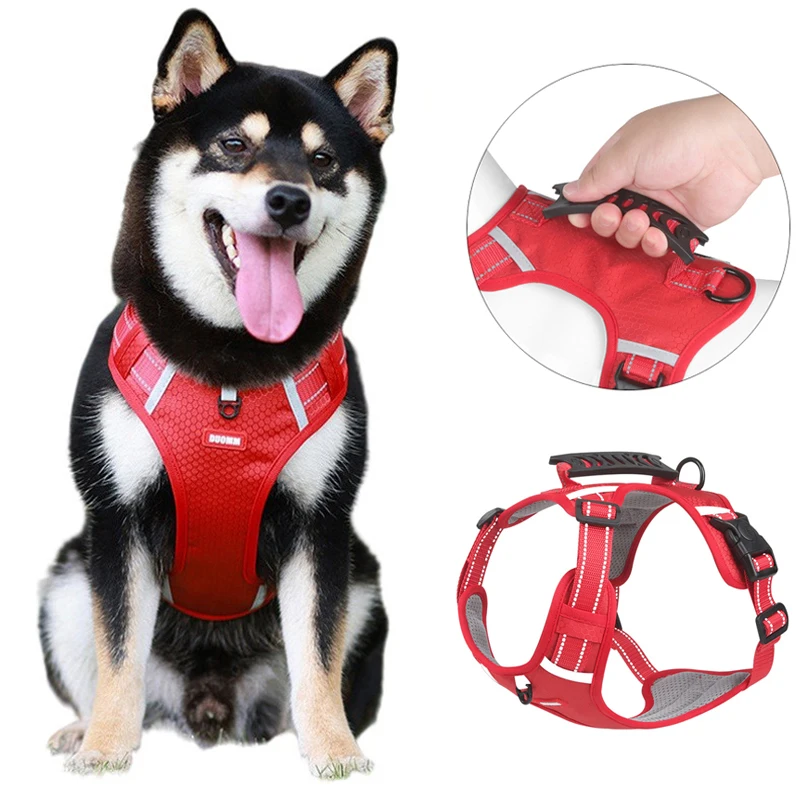 No Pull Pet Dog Harness Adjustable Breathable Reflective Pet Harness with Handle for Large Dogs Outdoor Walking Running Supplies
No Pull Pet Dog Harness Adjustable Breathable Reflective Pet Harness with Handle for Large Dogs Outdoor Walking Running Supplies