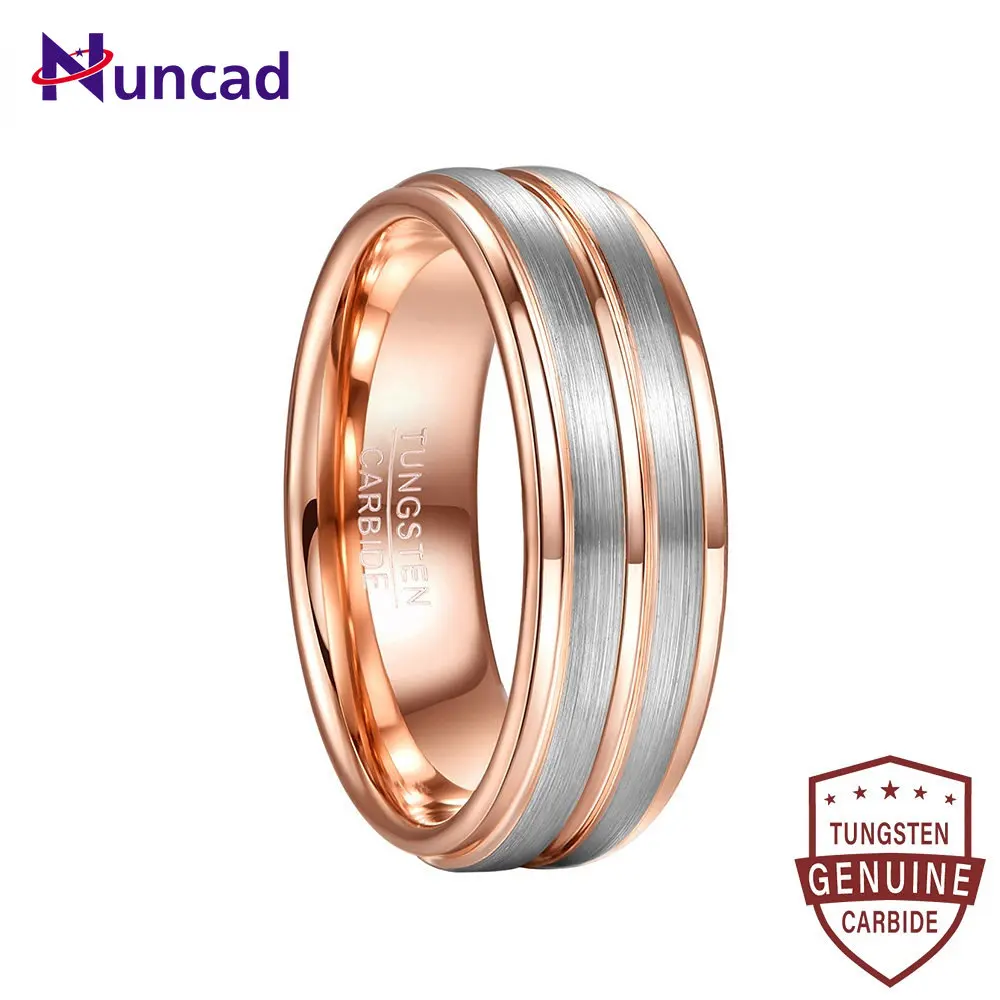 NUNCAD 8mm Tungsten Ring Electroplated Rose Gold Color Frosted Tungsten Steel Ring Fashion Wedding Rings for Men Best Gift
NUNCAD 8mm Tungsten Ring Electroplated Rose Gold Color Frosted Tungsten Steel Ring Fashion Wedding Rings for Men Best Gift