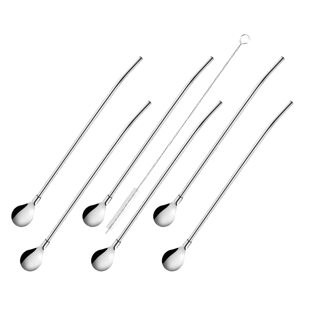 Spoon Straw Straws Stirring Coffee Tea Spoons Mixing Stirrer Drinking Ice Cocktail Metal Cream Dessertstick Reusablesmoothie Rod
Spoon Straw Straws Stirring Coffee Tea Spoons Mixing Stirrer Drinking Ice Cocktail Metal Cream Dessertstick Reusablesmoothie Rod