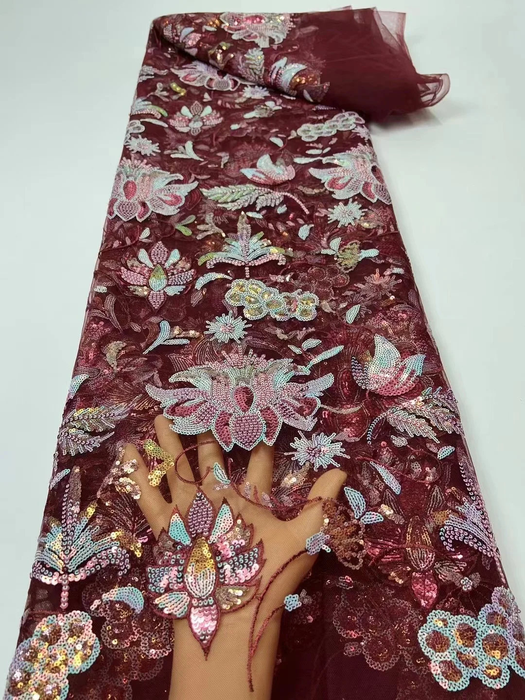 wine sequins Lace Fabric 2022 High Quality Sequin Lace Fabric Nigerian 3d flowers Lace Tissue African Lace Wed Fabric
wine sequins Lace Fabric 2022 High Quality Sequin Lace Fabric Nigerian 3d flowers Lace Tissue African Lace Wed Fabric