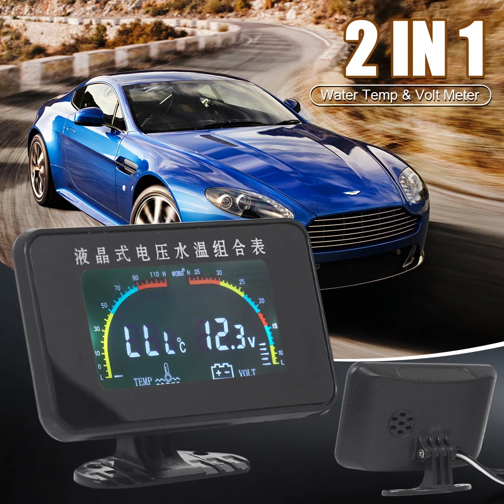 2023 New Upgrade 2 In 1 Water Temperature Voltmeter 2.5 Inch Display 12V/24V Voltage Water Temp Meter With Backlit For Cars SUV
2023 New Upgrade 2 In 1 Water Temperature Voltmeter 2.5 Inch Display 12V/24V Voltage Water Temp Meter With Backlit For Cars SUV
