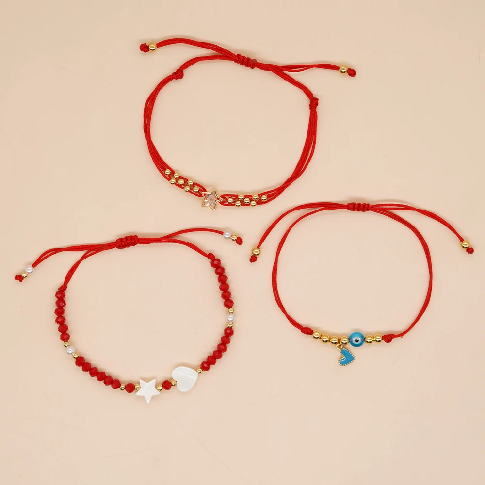 Miyuki Heart Evil Eye Gold Plated Beaded Bracelet Handmade Adjustable Jewelry Gift for Girl Lucky Red Rope Friendship Bracelets
Miyuki Heart Evil Eye Gold Plated Beaded Bracelet Handmade Adjustable Jewelry Gift for Girl Lucky Red Rope Friendship Bracelets