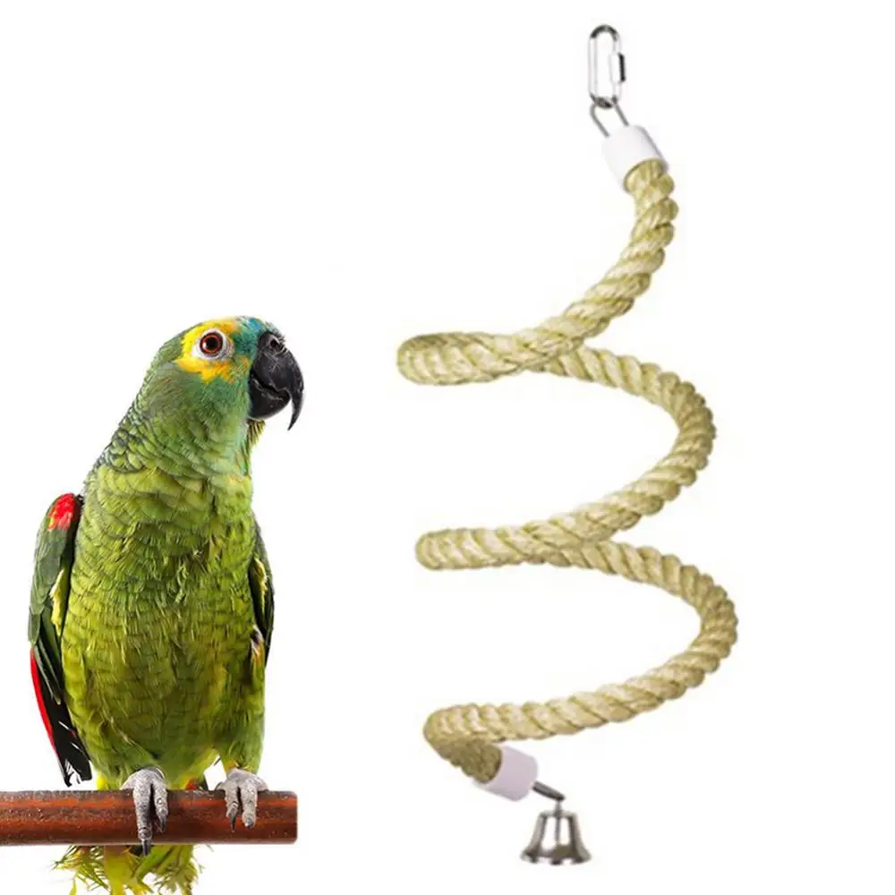 Chewing Hanging Toy Bell Pet Bird Parrot Stand Perch Cotton Rope Bar Cage Swing
Chewing Hanging Toy Bell Pet Bird Parrot Stand Perch Cotton Rope Bar Cage Swing