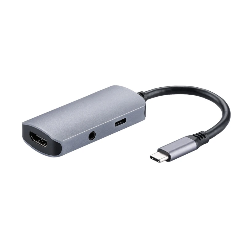 Многофункциональная док-станция USB C Dockiong 3 в 1, стандартное HDMI-совместимое гнездо 3,5 мм, 100 Вт, зарядка PD для ноутбука
Многофункциональная док-станция USB C Dockiong 3 в 1, стандартное HDMI-совместимое гнездо 3,5 мм, 100 Вт, зарядка PD для ноутбука