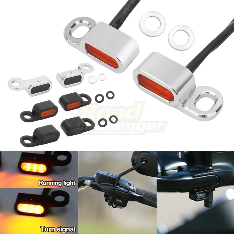 Motorcycle 12V LED Mini Turn Signals Indicators Running Light For Harley Touring Street Glide 14-21 Softail 16-17
Motorcycle 12V LED Mini Turn Signals Indicators Running Light For Harley Touring Street Glide 14-21 Softail 16-17
