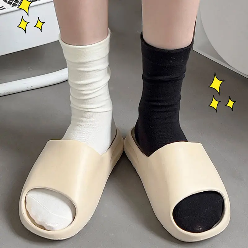 Dreamlikelin Autumn Spring Women Loose Socks Comfortable Solid Color Students Short Socks White Black Middle Tube Socks
Dreamlikelin Autumn Spring Women Loose Socks Comfortable Solid Color Students Short Socks White Black Middle Tube Socks