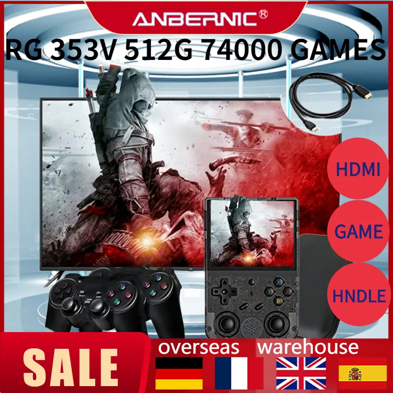 Популярный ANBERNIC RG353V/VS 3,5 дюймов 640*480 ручной HDMI Новый 512G Ретро 74000 игры плеер ручка Android 11 Linux OS HD симулятор
Популярный ANBERNIC RG353V/VS 3,5 дюймов 640*480 ручной HDMI Новый 512G Ретро 74000 игры плеер ручка Android 11 Linux OS HD симулятор
