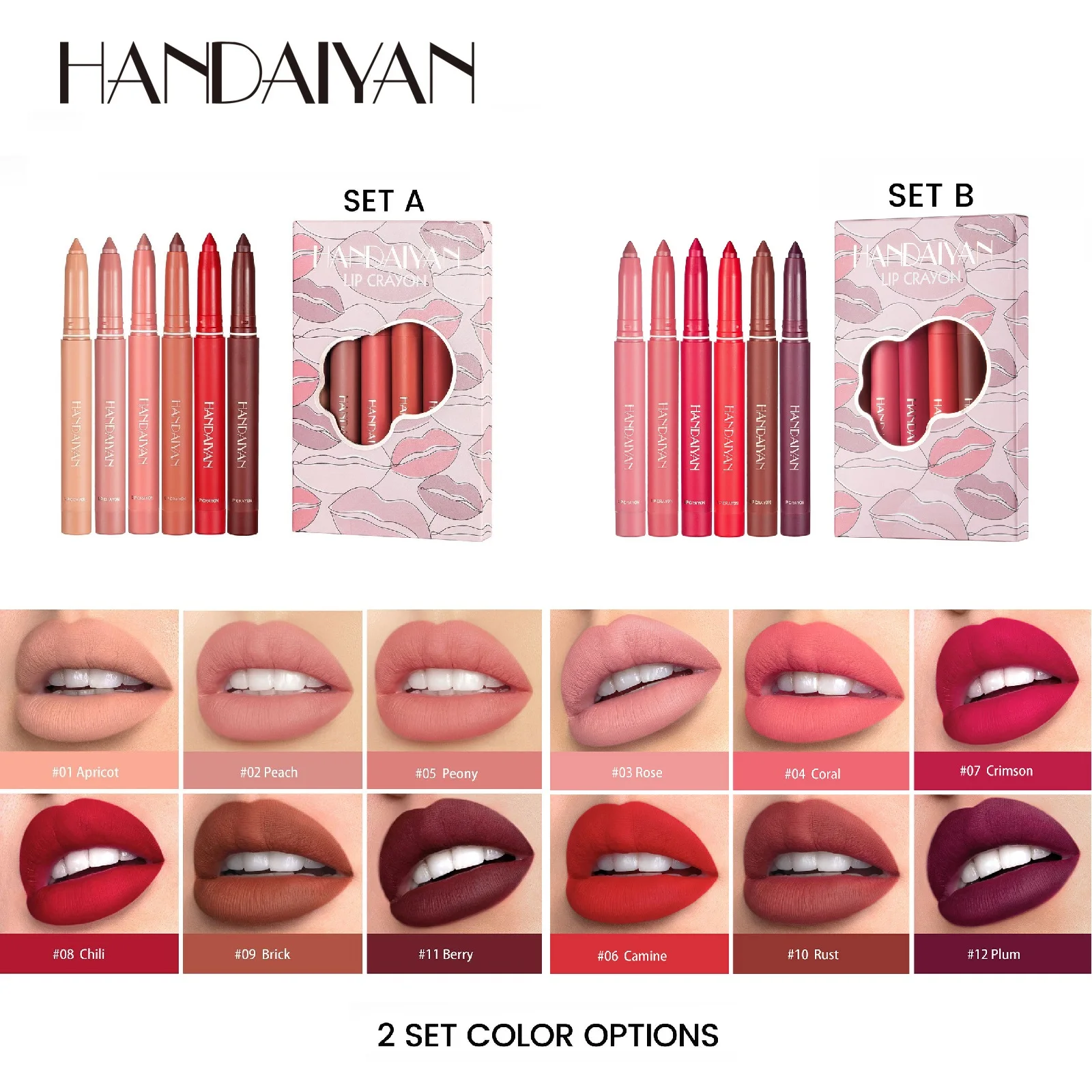 6Pcs/set Waterproof Matte Velvet Lipstick Set Long Lasting Red Pink Lipstick Pen Non Stick Nude Series Lip Liner Cosmetic Makeup
6Pcs/set Waterproof Matte Velvet Lipstick Set Long Lasting Red Pink Lipstick Pen Non Stick Nude Series Lip Liner Cosmetic Makeup
