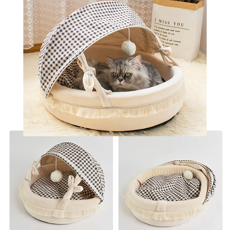 Pet Cat House Removable Cotton Cover Super Soft Sofa Mat Dog Couch Bed for Cats Kitten Indoor Warm Cave Cat Supplies
Pet Cat House Removable Cotton Cover Super Soft Sofa Mat Dog Couch Bed for Cats Kitten Indoor Warm Cave Cat Supplies