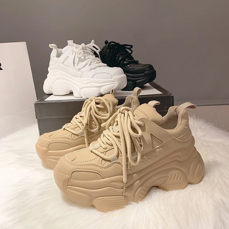 Luxury Design White Women Chunky Sneakers Fashion Platform Women Sport Casual Shoes Comfortable Women's Height Increasing Shoes
Luxury Design White Women Chunky Sneakers Fashion Platform Women Sport Casual Shoes Comfortable Women's Height Increasing Shoes