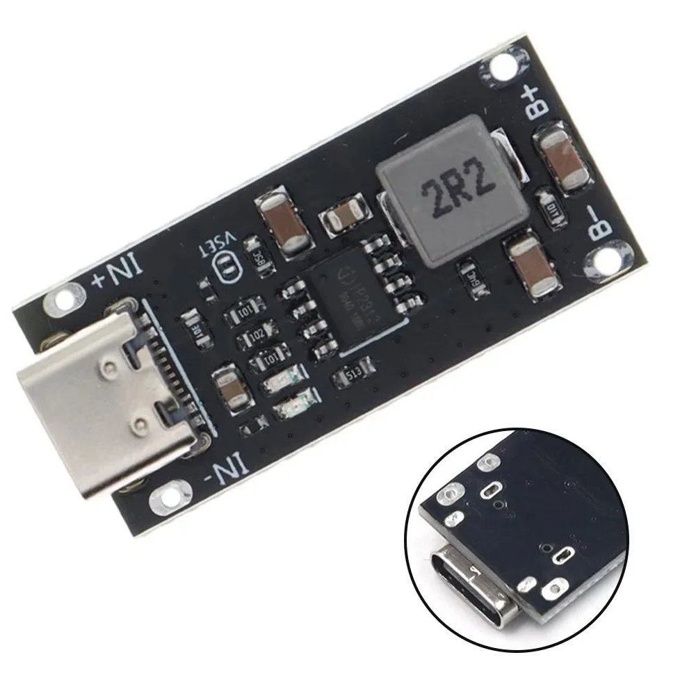 Высоковольтный USB-вход Type-C, 3A, полимерная Тройная литиевая батарея, плата быстрой зарядки IP2312, режим CC/CV, от 5 В до 4,2 в
Высоковольтный USB-вход Type-C, 3A, полимерная Тройная литиевая батарея, плата быстрой зарядки IP2312, режим CC/CV, от 5 В до 4,2 в