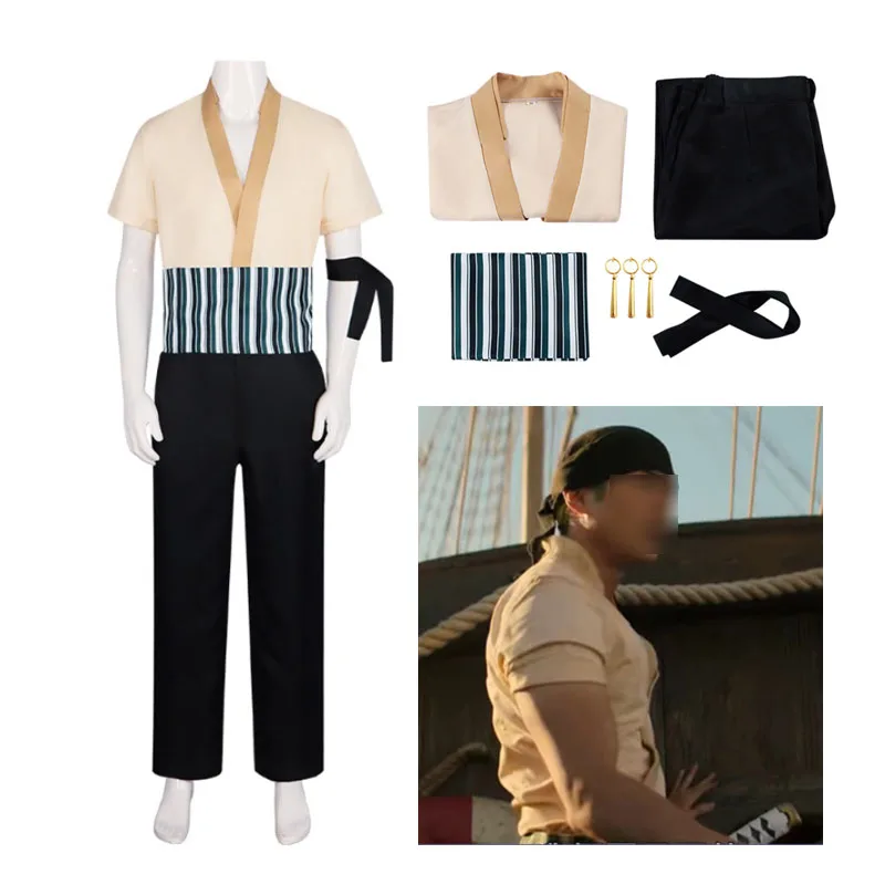 Zoro Cosplay One-Piece COS Costume Live Action TV Cosplay Adult Men Fantasy Male Halloween Carnival Party Clothes Dress Up
Zoro Cosplay One-Piece COS Costume Live Action TV Cosplay Adult Men Fantasy Male Halloween Carnival Party Clothes Dress Up