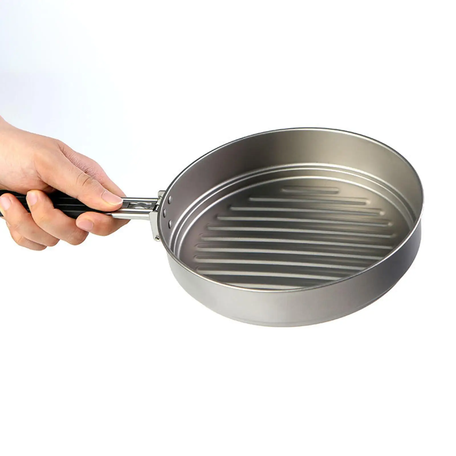 1100ml Titanium Fry Pan Ultralight Grill Frying Pan with Folding Handle for Outdoor Cooking Camping Hiking Backpacking
1100ml Titanium Fry Pan Ultralight Grill Frying Pan with Folding Handle for Outdoor Cooking Camping Hiking Backpacking