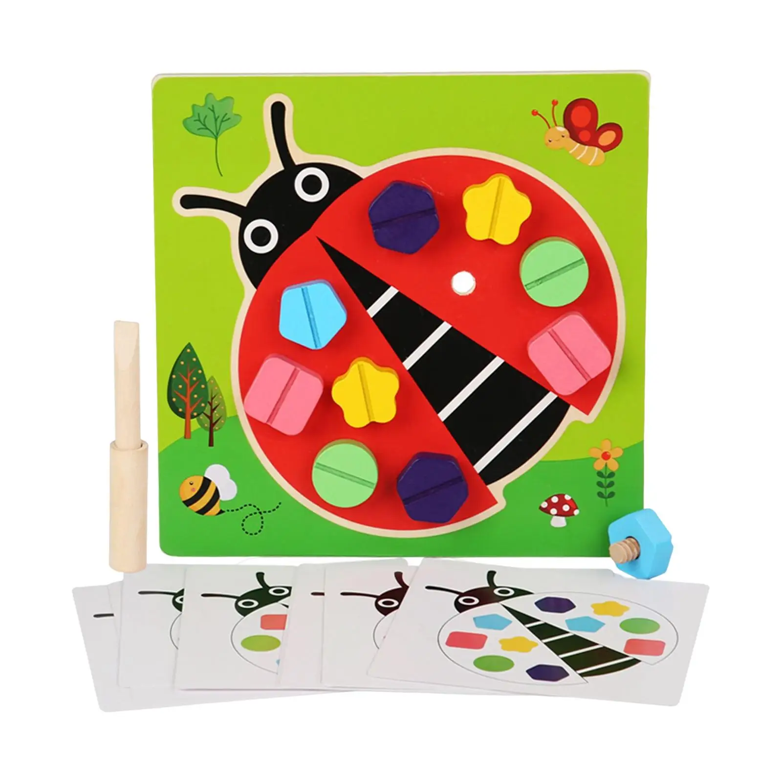 Kids Wood Nuts and Bolts Toys Preschool Learning Toys Toddlers Matching Toys Screws Toys in Development Activity for Xmas Gifts
Kids Wood Nuts and Bolts Toys Preschool Learning Toys Toddlers Matching Toys Screws Toys in Development Activity for Xmas Gifts