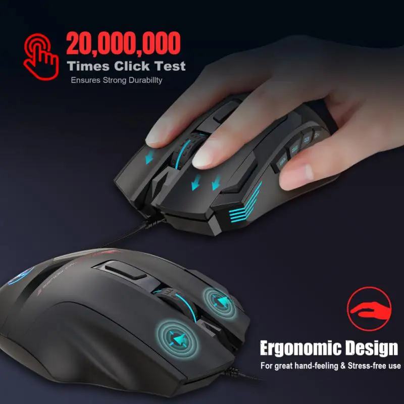 Rgb Luminous Gamer Mouse RGB Luminous Adjustable Usb Wired Gaming Mouse 7200dpi Ergonomic Mice For Desktop Laptop Computer Mouse
Rgb Luminous Gamer Mouse RGB Luminous Adjustable Usb Wired Gaming Mouse 7200dpi Ergonomic Mice For Desktop Laptop Computer Mouse