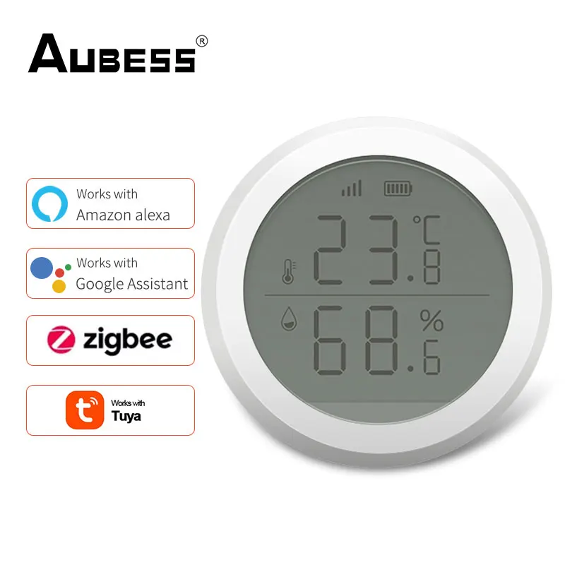 Датчик температуры и влажности Tuya ZigBee, умный дом со светодиодным экраном, работает с Google Assistant и Tuya Zigbee Hub, 1-5 шт.
Датчик температуры и влажности Tuya ZigBee, умный дом со светодиодным экраном, работает с Google Assistant и Tuya Zigbee Hub, 1-5 шт.