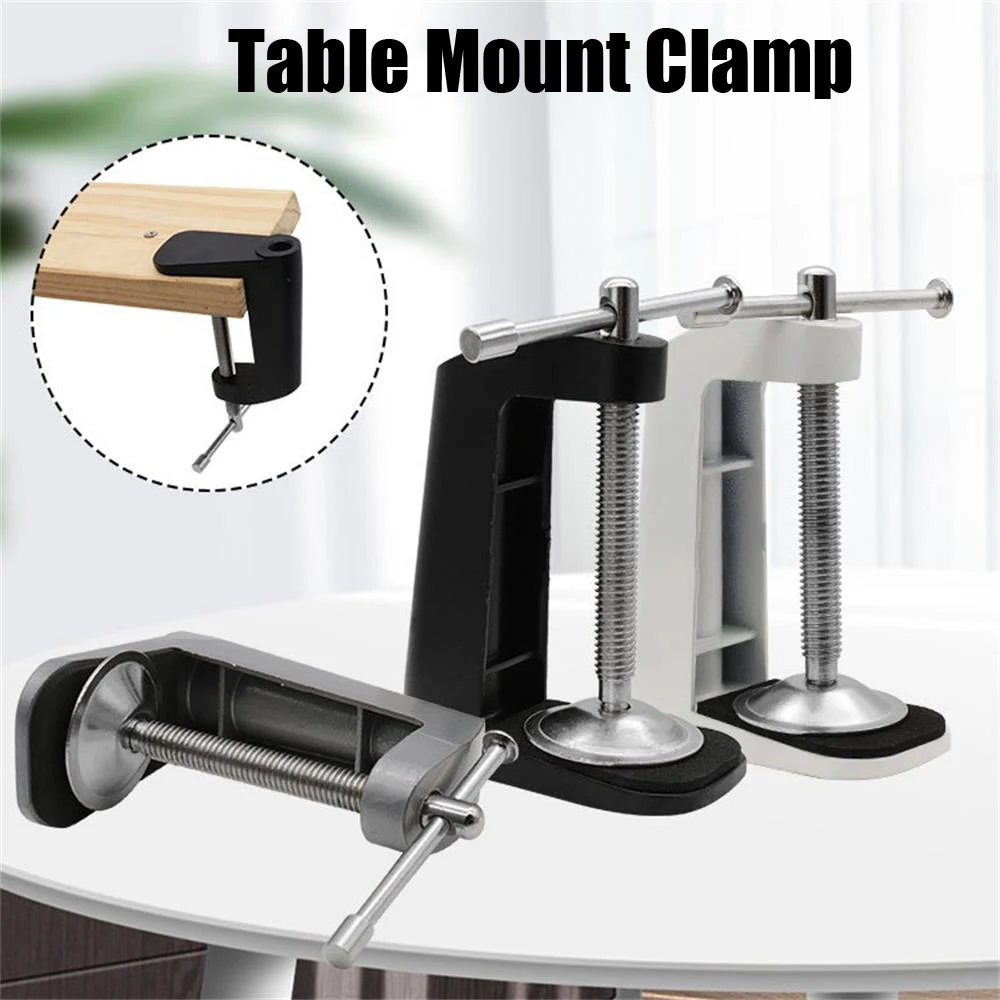 

Universal C Shape Table Mount Clamp For Fittings Desk Clip Hose Microphone Stand Base Metal I-clip Cantilever Bracket Lamp