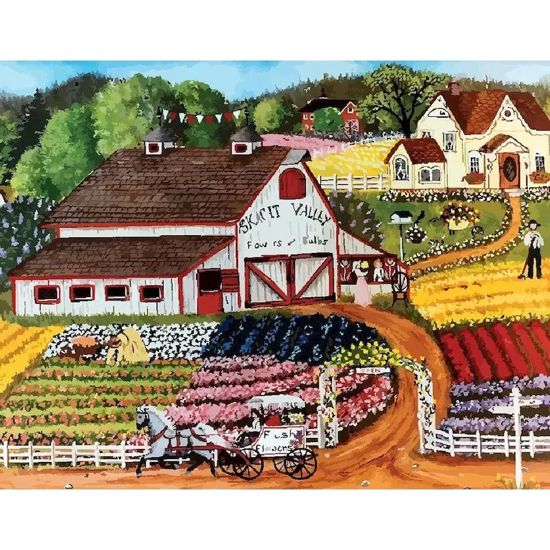GATYZTORY 40x50cm oil painting by numbers Village Drawing On Canvas Pictures Coloring by numbers Frameless Artcraft Diy Kits
GATYZTORY 40x50cm oil painting by numbers Village Drawing On Canvas Pictures Coloring by numbers Frameless Artcraft Diy Kits
