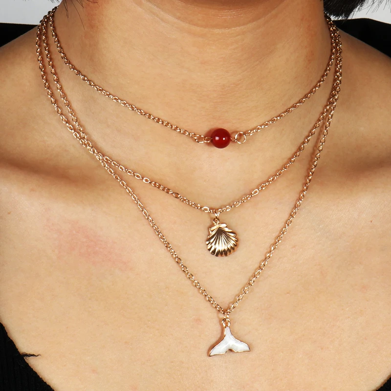Sweet Trendy Shell Crystal Necklace Sea Multi Tiered Nautical Necklaces Pendants For Women Amulet Jewelry Aesthetic Accessories
Sweet Trendy Shell Crystal Necklace Sea Multi Tiered Nautical Necklaces Pendants For Women Amulet Jewelry Aesthetic Accessories