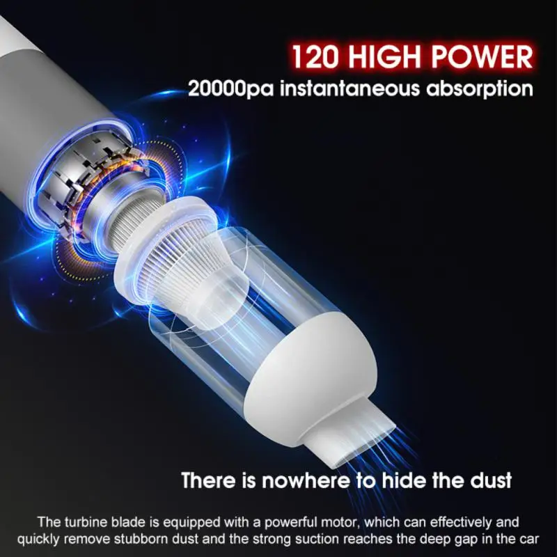 20000pa Portable Vacuum Cleaner Mini Household Car High-power Silent Handheld Rechargeable Car Cleaning Vacuum Cleaner
20000pa Portable Vacuum Cleaner Mini Household Car High-power Silent Handheld Rechargeable Car Cleaning Vacuum Cleaner
