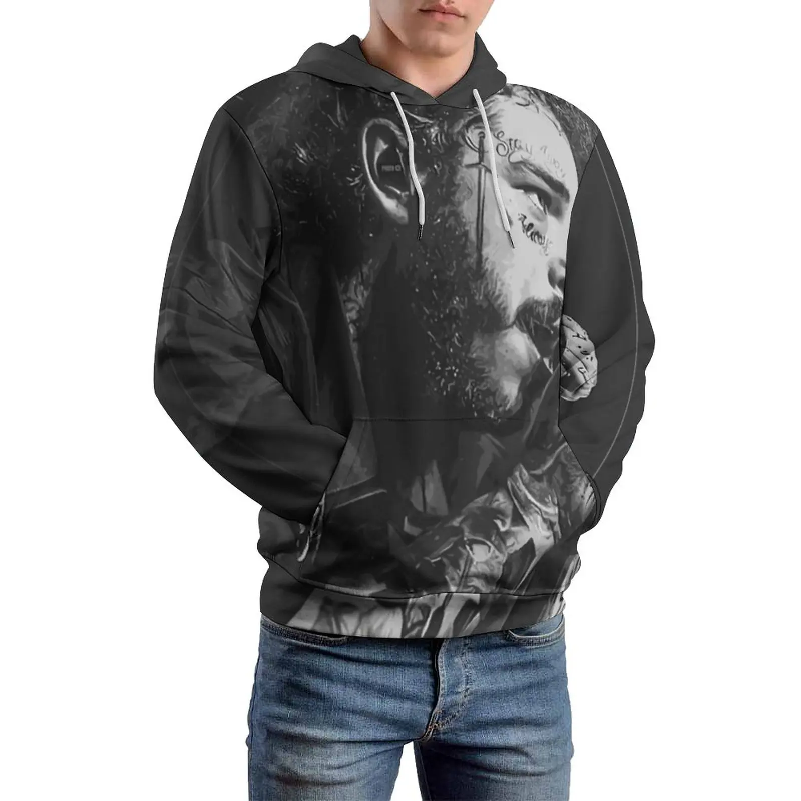 Scrimout Post Malone Looks Casual Hoodies Long Sleeve Rapper Sing Song Concert Hip Pop Trendy Pullover Hoodie Men Oversize Top
Scrimout Post Malone Looks Casual Hoodies Long Sleeve Rapper Sing Song Concert Hip Pop Trendy Pullover Hoodie Men Oversize Top