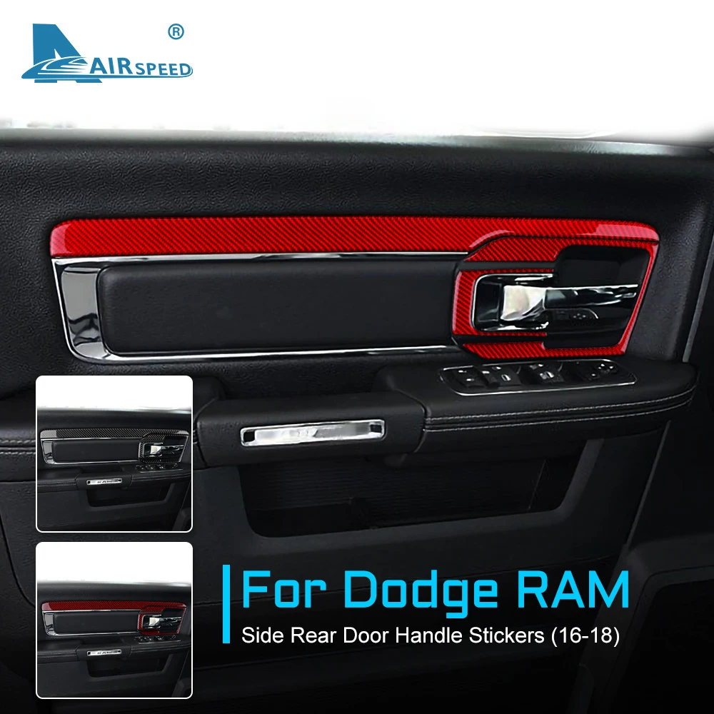 AIRSPEED Carbon Fiber for Dodge RAM 2016 2017 2018 Accessories Interior Trim Car Side Rear Door Handle Panel Frame Cover Sticker
AIRSPEED Carbon Fiber for Dodge RAM 2016 2017 2018 Accessories Interior Trim Car Side Rear Door Handle Panel Frame Cover Sticker