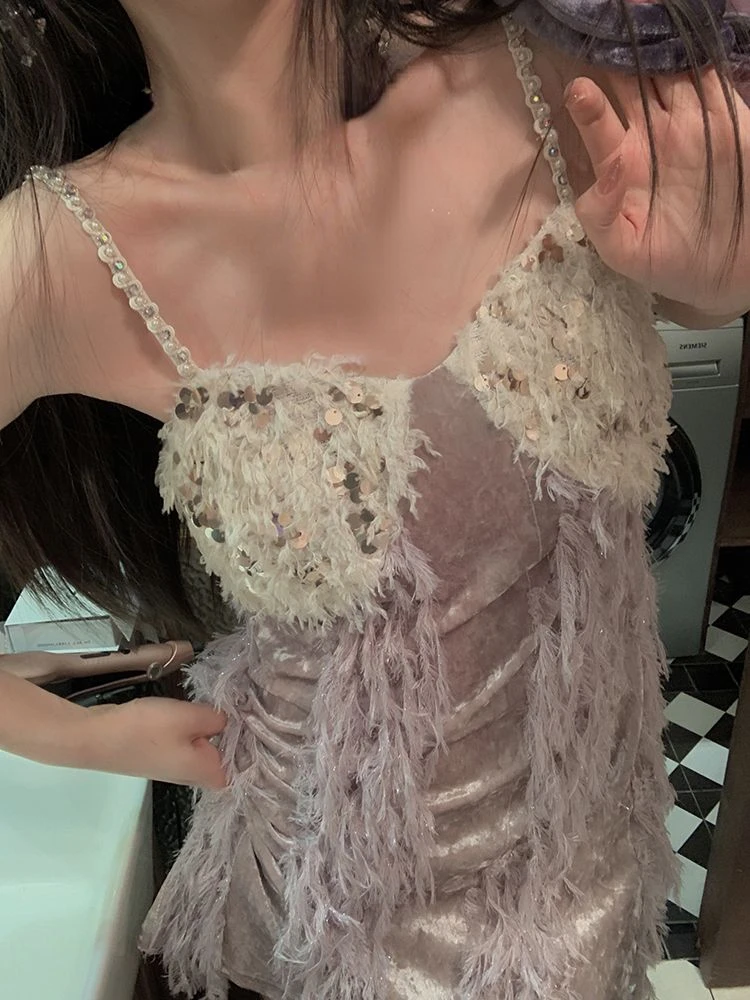 2023 Summer Vintage Y2k Mini Dress Women Sleeveless Bodycon Strap Dress Female Casual Even Party One Piece Dress Korean Chic
2023 Summer Vintage Y2k Mini Dress Women Sleeveless Bodycon Strap Dress Female Casual Even Party One Piece Dress Korean Chic