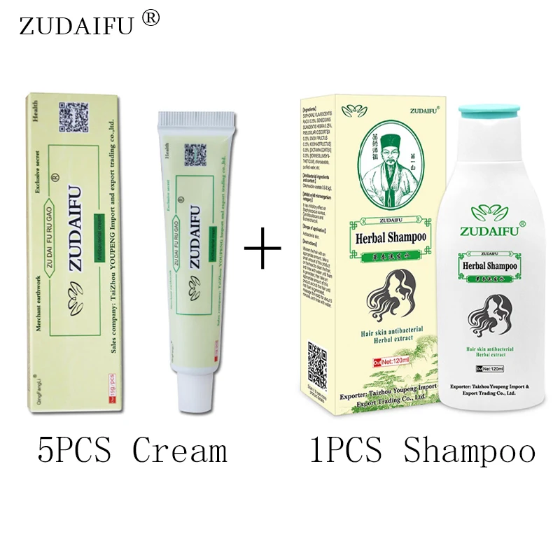 Zudaifu Hair Psoriasis Seborrheic Skin Care Treatment Dermatitis Eczema Compound Herbal Shampoo 120ML+ 5pcs Body Cream skin care
Zudaifu Hair Psoriasis Seborrheic Skin Care Treatment Dermatitis Eczema Compound Herbal Shampoo 120ML+ 5pcs Body Cream skin care