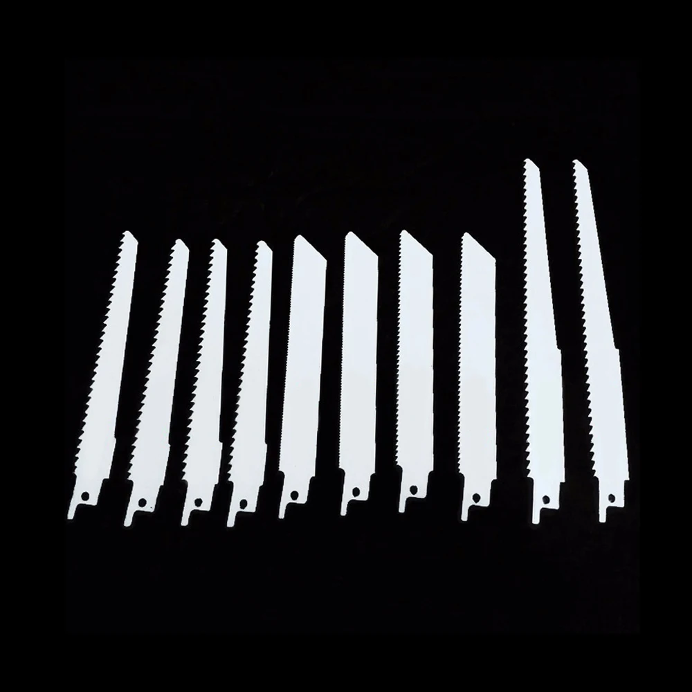 10pcs Saw Blade Set Blade Replacement For Wood Metal Cutting alloy teeth shape blade 6 10-14 TPI wood blade 18 TPI metal blade
10pcs Saw Blade Set Blade Replacement For Wood Metal Cutting alloy teeth shape blade 6 10-14 TPI wood blade 18 TPI metal blade
