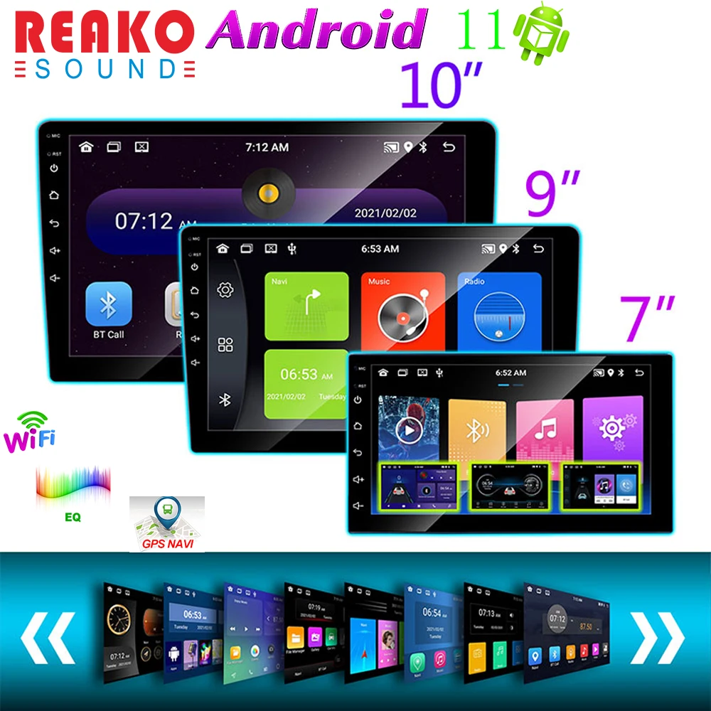 Автомагнитола REAKO, 2 Din, 7, 9, 10 дюймов, Android 11, Автомобильный мультимедийный видеоплеер, универсальный автомобильный радиоприемник, стерео, GPS-навигация, HD-музыка
Автомагнитола REAKO, 2 Din, 7, 9, 10 дюймов, Android 11, Автомобильный мультимедийный видеоплеер, универсальный автомобильный радиоприемник, стерео, GPS-навигация, HD-музыка