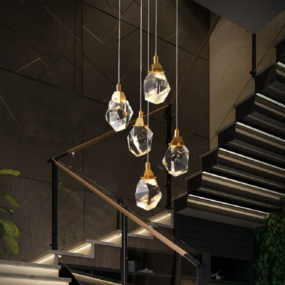 LED pendant lamp Nordic Modern Luxury Diamond Crystal Home Decoration Staircase Large Living Room Hall hang light
LED pendant lamp Nordic Modern Luxury Diamond Crystal Home Decoration Staircase Large Living Room Hall hang light