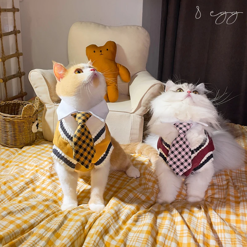 Retro College Style Pet Cat Vest Sweater Pet Autumn and Winter Clothes College Style Dog Vest Velvet Warm Kitten Clothes
Retro College Style Pet Cat Vest Sweater Pet Autumn and Winter Clothes College Style Dog Vest Velvet Warm Kitten Clothes