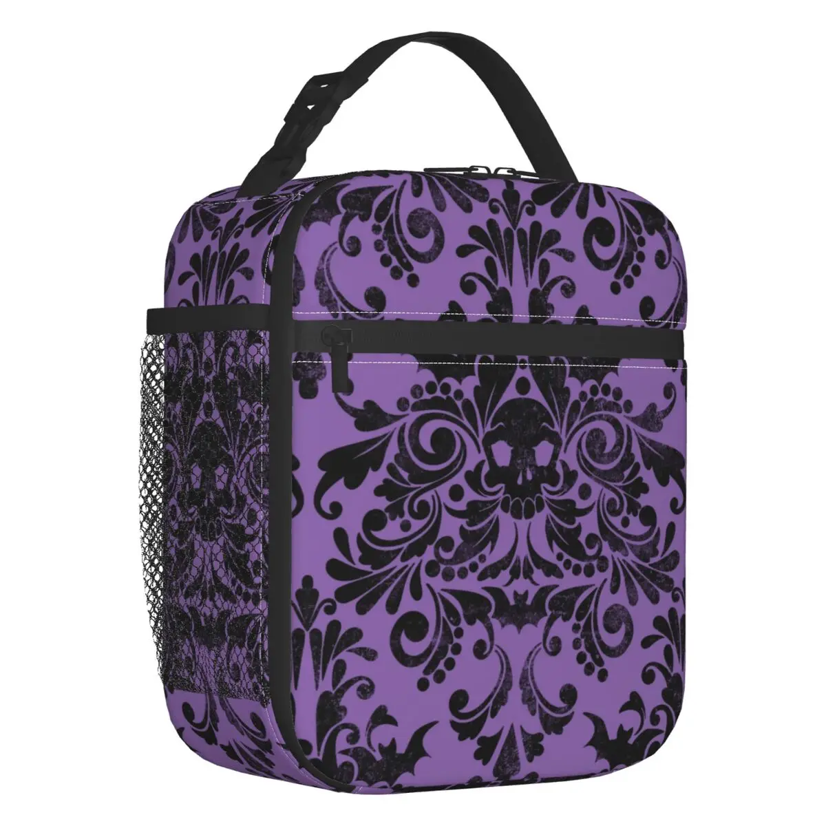Skull Damask Pattern Portable Lunch Boxes for Women Halloween Witch Goth Occult Cooler Thermal Food Insulated Lunch Bag School
Skull Damask Pattern Portable Lunch Boxes for Women Halloween Witch Goth Occult Cooler Thermal Food Insulated Lunch Bag School