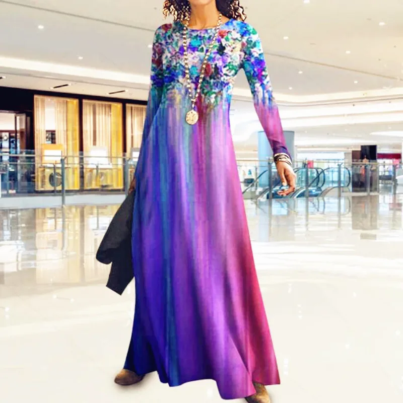 2022 Fashion Women Loose Vintage Print Long Full Sleeve Dress Large Big Spring Casual Party Maxi Dresses Plus Sizes
2022 Fashion Women Loose Vintage Print Long Full Sleeve Dress Large Big Spring Casual Party Maxi Dresses Plus Sizes