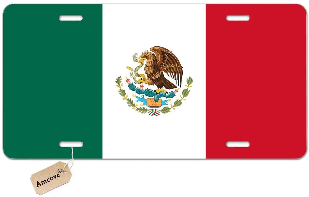 Amcove License Plates Mexico Flag Decorative Car Front License Plate,Vanity Tag,Metal Car Plate,Aluminum Novelty License Plate
Amcove License Plates Mexico Flag Decorative Car Front License Plate,Vanity Tag,Metal Car Plate,Aluminum Novelty License Plate