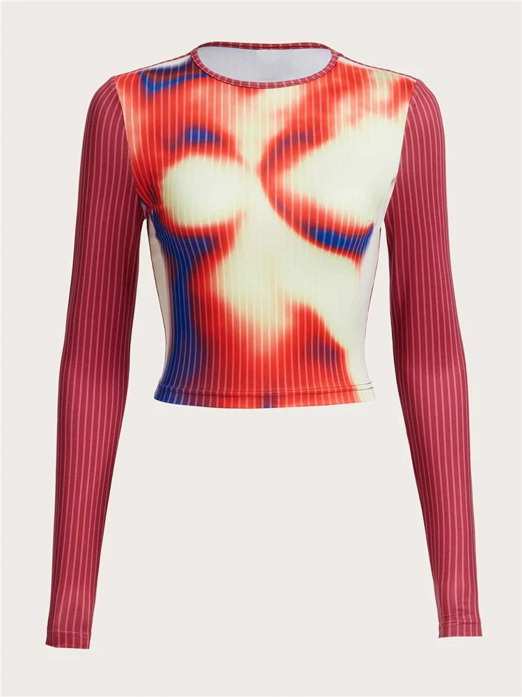 Женский укороченный топ Goth Grunge, уличный Топ с длинным рукавом и принтом карты, футболка в полоску с графическим принтом в стиле High Street, Y2K,
Женский укороченный топ Goth Grunge, уличный Топ с длинным рукавом и принтом карты, футболка в полоску с графическим принтом в стиле High Street, Y2K,