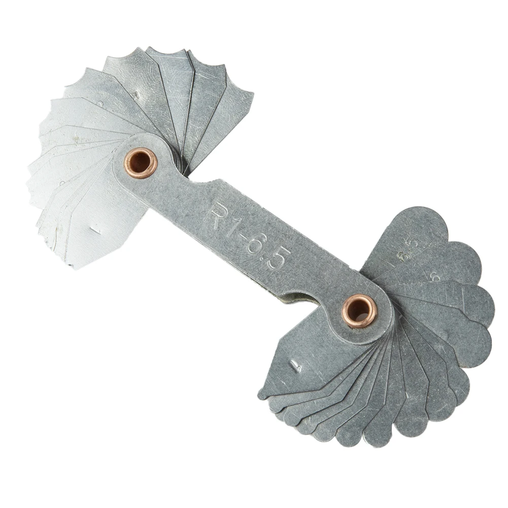 1pc Fillet Gauge Radius Gauge Radian Gauge R Gauge Measuring Tool For Measuring Pitch And Tooth Angle Multiple Ranges Available
1pc Fillet Gauge Radius Gauge Radian Gauge R Gauge Measuring Tool For Measuring Pitch And Tooth Angle Multiple Ranges Available