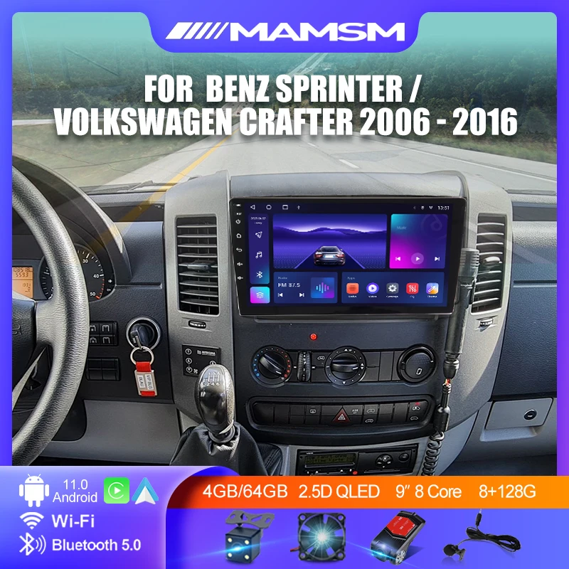 Автомагнитола 2Din на Android 12 для Benz Sprinter, Volkswagen Crafter 2006-2016, мультимедийный видеоплеер с GPS, Автомагнитола для Carplay
Автомагнитола 2Din на Android 12 для Benz Sprinter, Volkswagen Crafter 2006-2016, мультимедийный видеоплеер с GPS, Автомагнитола для Carplay