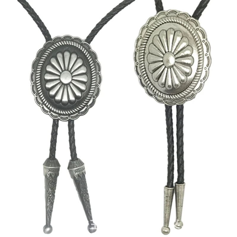 Bolo Tie for Men Western Cowboy Style Necktie with Carved Floral Buckle Decorations Halloween Costume Accessories
Bolo Tie for Men Western Cowboy Style Necktie with Carved Floral Buckle Decorations Halloween Costume Accessories