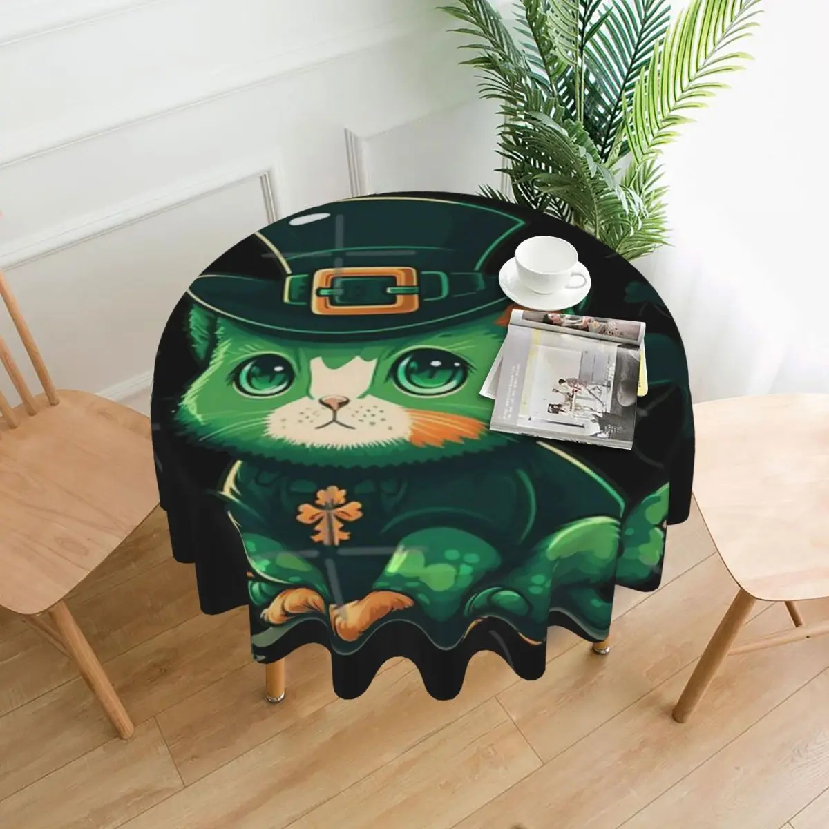 St Catrick Kitten Saint Patricks Day Lucky Cats Tablecloth 60in Round 152cm Soft Home Decor Indoor/Outdoor
St Catrick Kitten Saint Patricks Day Lucky Cats Tablecloth 60in Round 152cm Soft Home Decor Indoor/Outdoor