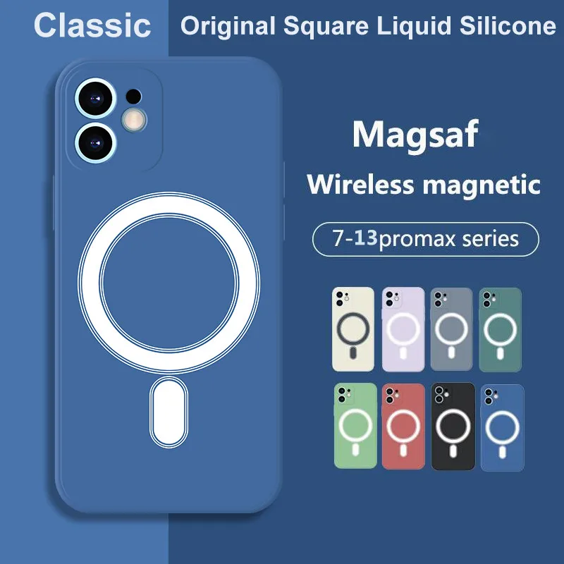 Magnetic Liquid Silicone Shell For iPhone 11 12 13 Pro Max Mini XS XR SE 2020 8 Plus Magesafe Macsafe Shockproof Case Back Cover
Magnetic Liquid Silicone Shell For iPhone 11 12 13 Pro Max Mini XS XR SE 2020 8 Plus Magesafe Macsafe Shockproof Case Back Cover