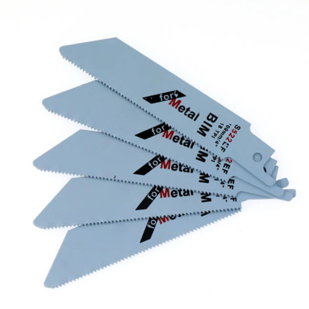 5Pcs 100mm Reciprocating Saw Blades High Carbon Steel Wood Pruning Saw Blades For Plastic Pipe Metal Cutting S522EF 1.4mm
5Pcs 100mm Reciprocating Saw Blades High Carbon Steel Wood Pruning Saw Blades For Plastic Pipe Metal Cutting S522EF 1.4mm