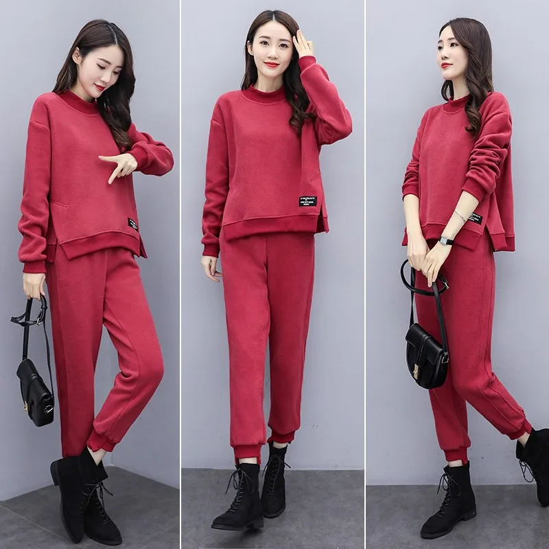 Winter Thick Fleece Women Tracksuit Sportswear Cotton Loose Warm Coat+pant Running Jogger Fitness Athletic Casual Outfit Set
Winter Thick Fleece Women Tracksuit Sportswear Cotton Loose Warm Coat+pant Running Jogger Fitness Athletic Casual Outfit Set