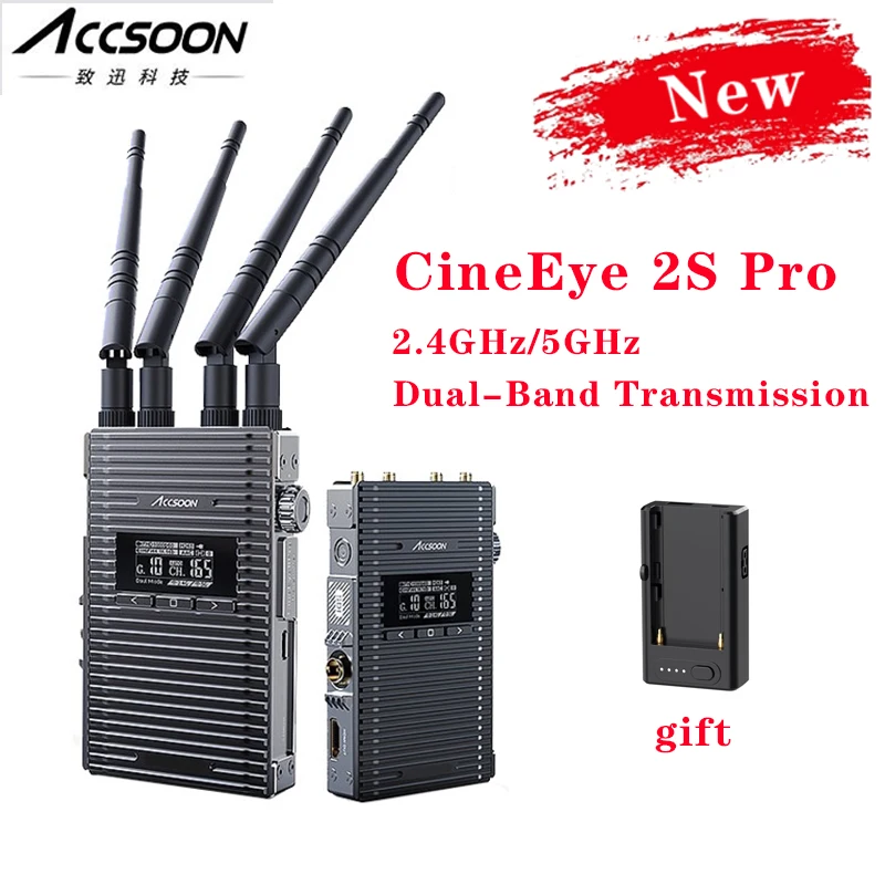 Система двухдиапазонной передачи ACCSOON CineEye 2S Pro, беспроводной передатчик SDI HDMI, Совместимость до 1200 футов, для приемника, видео
Система двухдиапазонной передачи ACCSOON CineEye 2S Pro, беспроводной передатчик SDI HDMI, Совместимость до 1200 футов, для приемника, видео